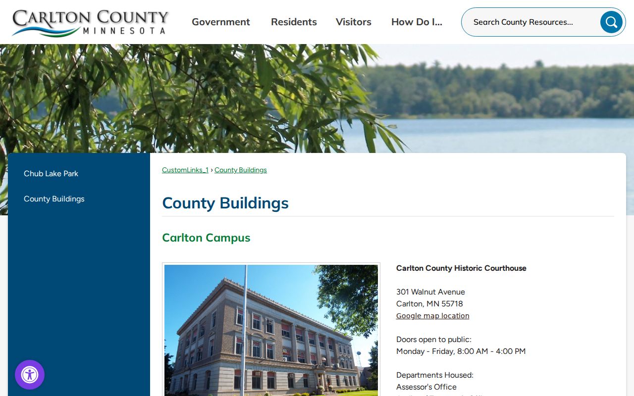 Carlton County court docket access route for Scanlon through county buildings